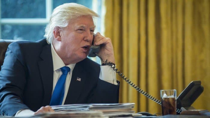 Who will Trump talk to in January?