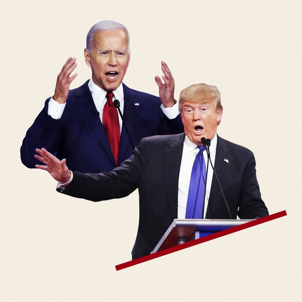 Trump and Biden shake hands at first debate?